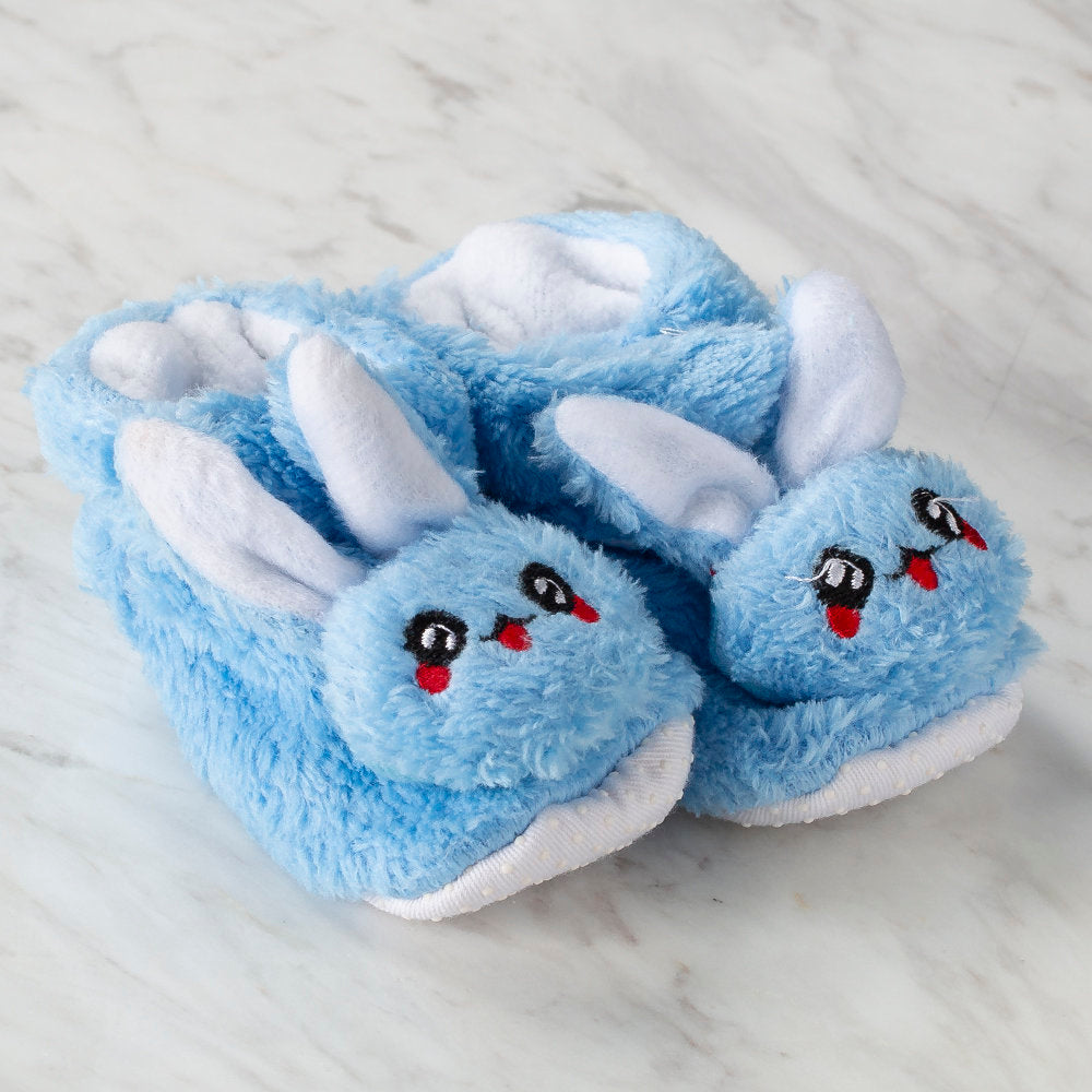 Serfino Bebek Patiği / Ev Ayakkabısı Mavi Tavşan